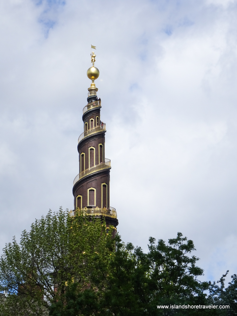 Helix Spire with external winding staircase on the Church of our Saviour in Copenhagen